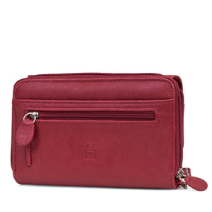 My Big Fat Wallet - Mundi Wallets - Women's Wallet - Organizer Wallet - RFID Protected - Red - Wristlet