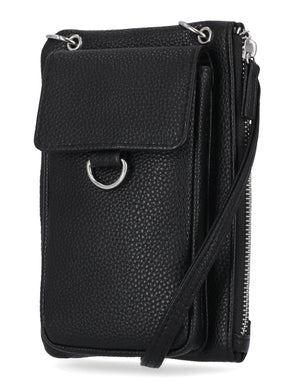Mundi Wallets - Cornelia Cell Phone Crossbody Wallet - Women's Crossbody Bags and Wallets - RFID Protected Bags - Multiple Compartments and Pockets - Smartphone Wallet - Organizer Wallet - Wristlet - Black II