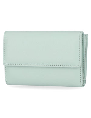 Mundi Wallets - Rio Indexer Wallet - Women's Wallets - Genuine Leather Wallets For Women - RFID Protection - Organizer Wallets - Multiple Pockets and compartments - Misty Jade