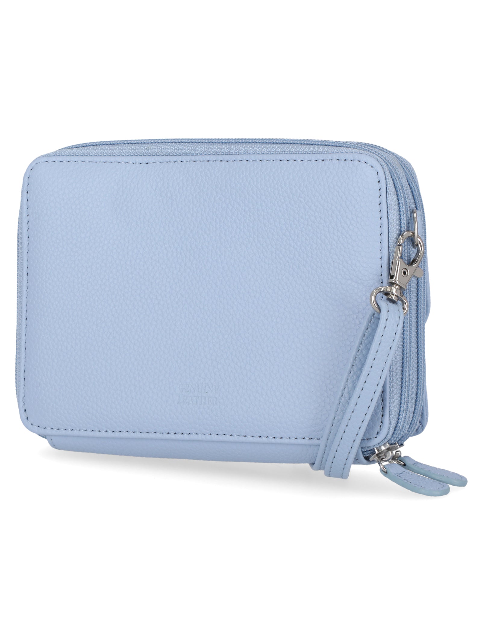 On The Move Crossbody Belt Bag - Mundi Wallets - Women's Wallet - Organizer Wallet - RFID Protected - Chambray