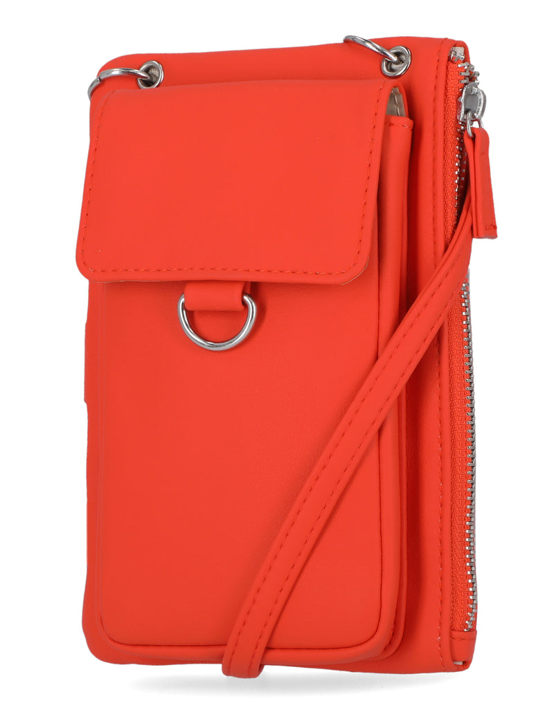 Mundi Wallets - Cornelia Cell Phone Crossbody Wallet - Women's Crossbody Bags and Wallets - RFID Protected Bags - Multiple Compartments and Pockets - Smartphone Wallet - Organizer Wallet - Wristlet - Tiger Lily