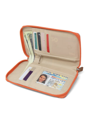 Jacqui Crossbody Cell Phone Wallet - Mundi Wallets - Women's Wallet - Wristlet - Crossbody Bag - Key Chain - Santa Cruz - RFID protected Organizer Wallet
