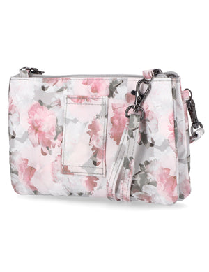 Brady Cell Phone Crossbody Bag - Mundi Wallets - Women's Crossbody Bag / Belt Bag - Floral- RFID protected Organizer Wallet