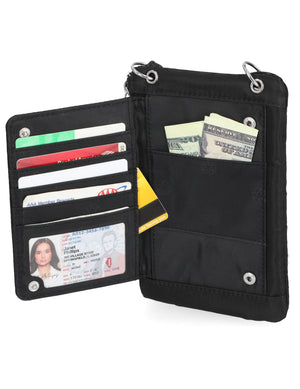 Mundi Wallets - Cornelia Cell Phone Crossbody Wallet - Women's Crossbody Bags and Wallets - RFID Protected Bags - Multiple Compartments and Pockets - Smartphone Wallet - Organizer Wallet - Wristlet - Black
