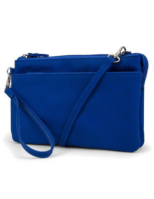 Brady Cell Phone Crossbody Bag - Mundi Wallets - Women's Crossbody Bag / Belt Bag - Blue/Azul - RFID protected Organizer Wallet