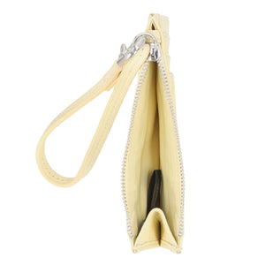 Paris Leather Card Holder Wristlet