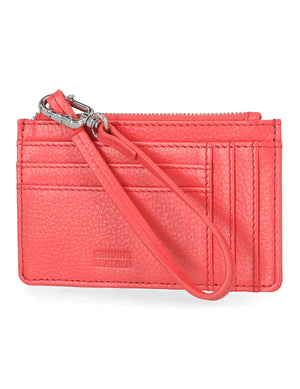 Paris Leather Card Holder Wristlet