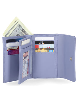 Mundi Wallets - Rio Indexer Wallet - Women's Wallets - Genuine Leather Wallets For Women - RFID Protection - Organizer Wallets - Multiple Pockets and compartments - Lilac
