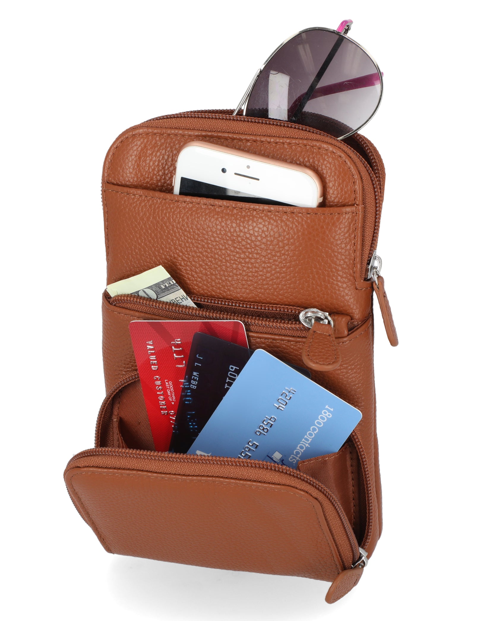 Little Miracle Leather Phone Bag - Mundi Wallets