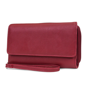 My Big Fat Wallet - Mundi Wallets - Women's Wallet - Organizer Wallet - RFID Protected - Red - Wristlet