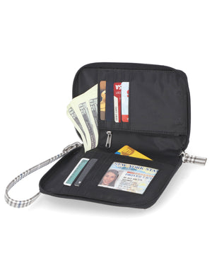Jacqui Crossbody Cell Phone Wallet - Mundi Wallets - Women's Wallet - Wristlet - Crossbody Bag - Key Chain - Plaid- RFID protected Organizer Wallet