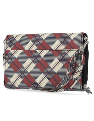Katie RFID Protected Women's Crossbody Bag - Floral - Organizer Wallet - Piccadilly Plaid 