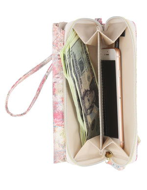 My Big Fat Wallet - Mundi Wallets - Women's Wallet - Organizer Wallet - RFID Protected - Aster Floral - Wristlet