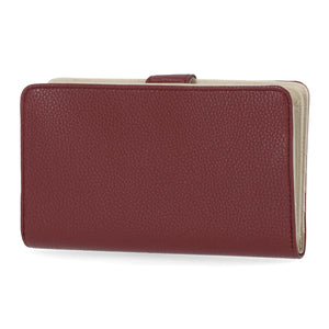 Mundi Wallets - Madame Secretary Wallet - Women's Wallets - Vegan Leather Wallets For Women - RFID Protection - Clutch Wallets - Multiple Pockets and compartments - Wine