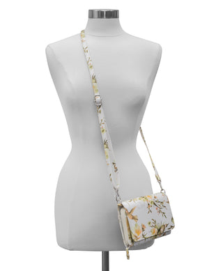 Katie RFID Protected Women's Crossbody Bag  - Organizer Wallet - Floral Excess 
