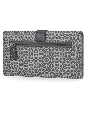 File Master Clutch - Mundi Wallets - Women's Wallet - Bridgehampton Parch - RFID protected Organizer Wallet